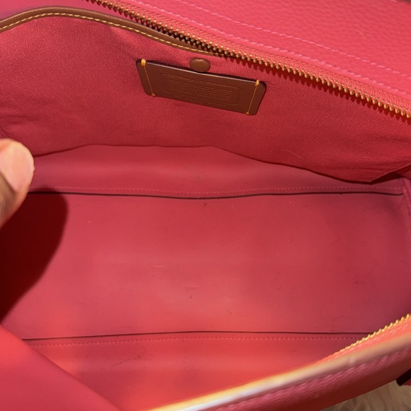 Disney X Coach Central Tote Zip Mickey & Minnie Mouse Pink Leather EUC - Picture 8 of 11